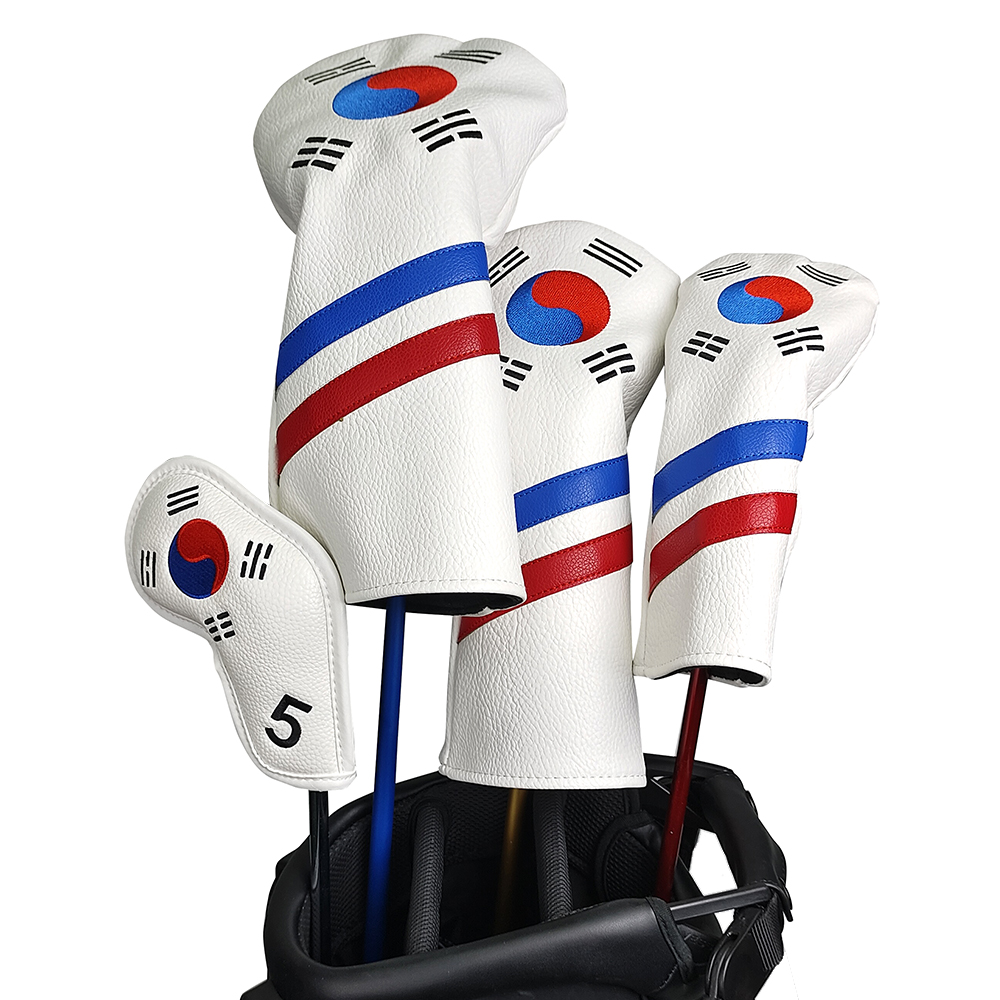 Golf Equipment Set - 한국 애국 골프 헤드커버 세트 -