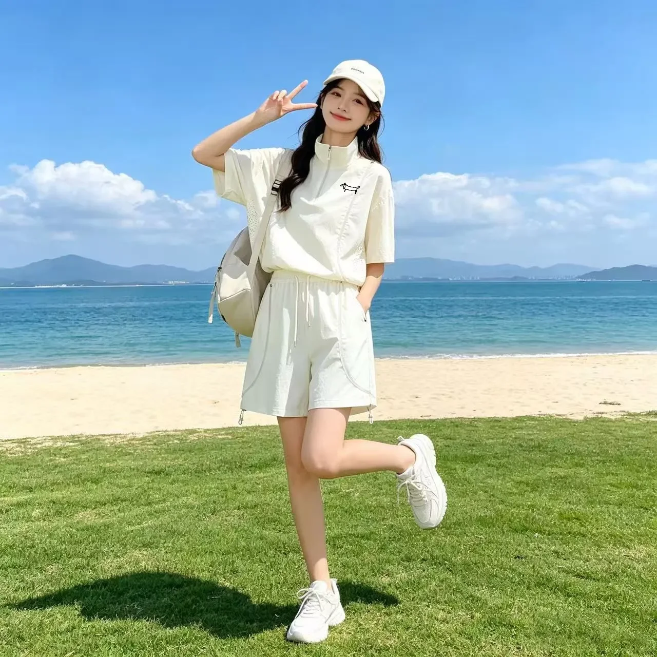 여름 남녀 햇빛 차단 골프웨어 커플 상의 및 반바지 세 - Golf Equipment Set 리뷰 및 가격