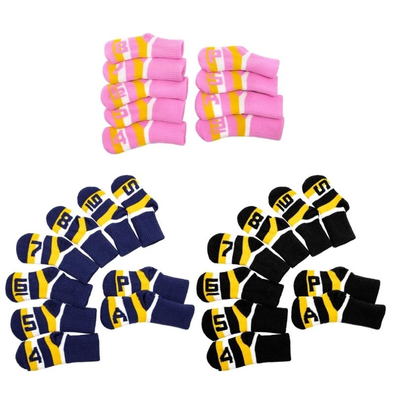 9Pcs 골프 아이언 헤드 커버 골프 퍼터 골프 아이언 - Golf Equipment Set 리뷰 및 가격