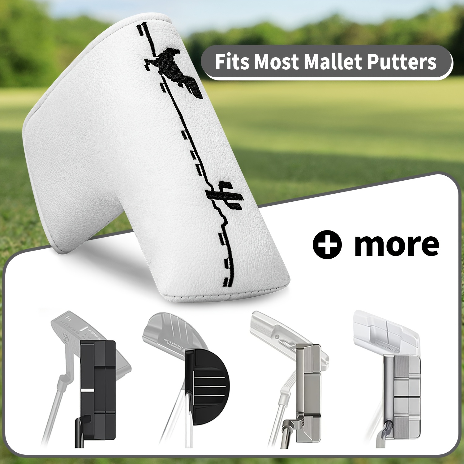 공룡&크로스본스 골프 퍼터 커버 - 블레이드 헤드, 부 - Golf Equipment Storage 리뷰 및 가격