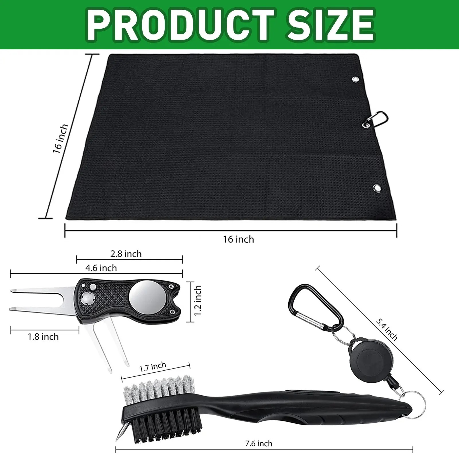 골프 클럽 브러시 및 타월 클리너 완전 세트, 듀얼 사 - Golf Equipment Set 리뷰 및 가격