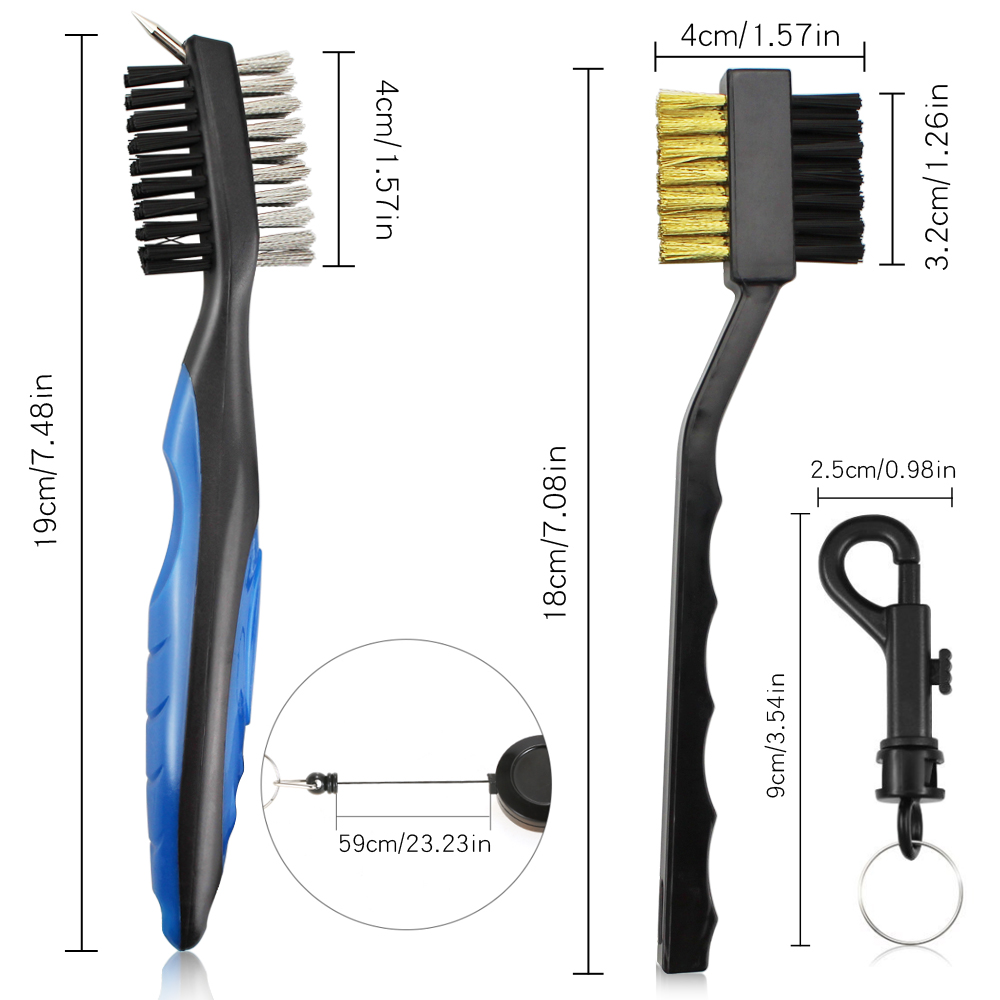 2개 세트 골프 클럽 브러시 골프 클럽 샤프너 그루빙  - Golf Equipment Set 리뷰 및 가격