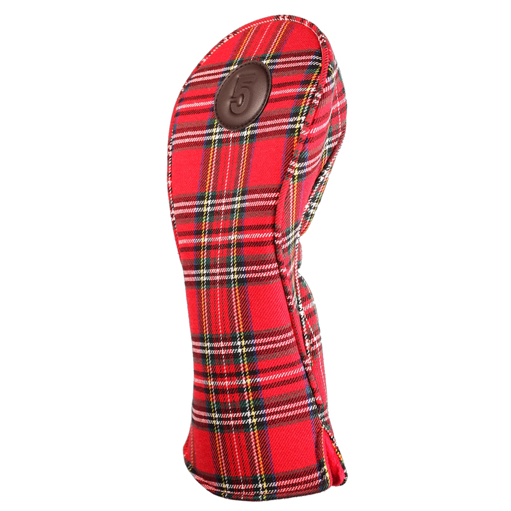 부드러운 레드 타탄 격자 무늬 골프 클럽 헤드 커버,  - Golf Equipment Set 리뷰 및 가격