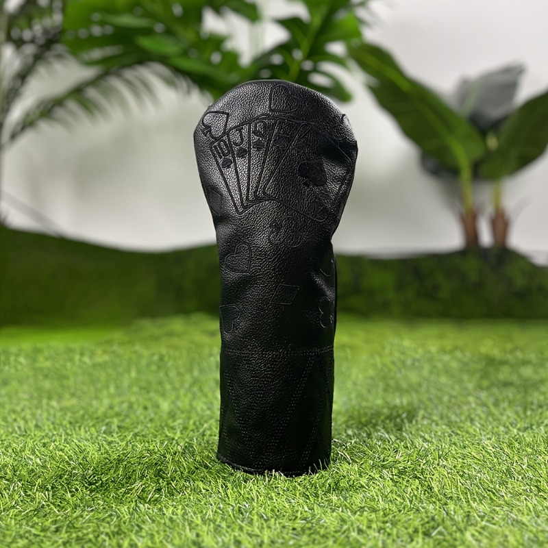 레트로 블랙 포커 골프 클럽 헤드 커버 - 두꺼운 충돌 - Golf Equipment Storage 리뷰 및 가격